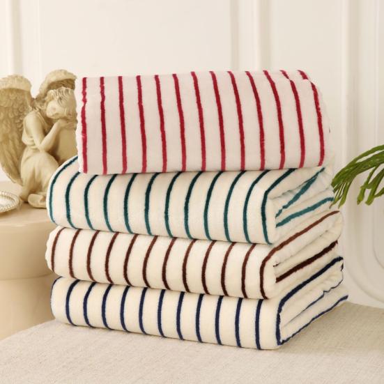 Kids Throw Blanket Super Soft Lightweight Warm Couch Chair Cover Striped