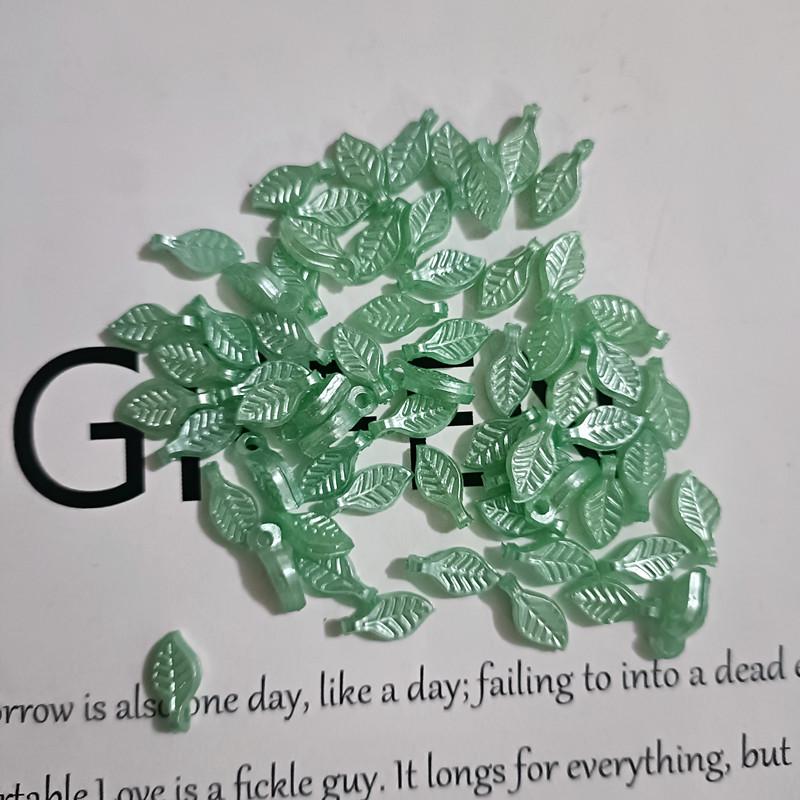 Acrylic Mini Grape Leaf Beaded String for DIY Jewelry Making: Bracelets & Necklaces