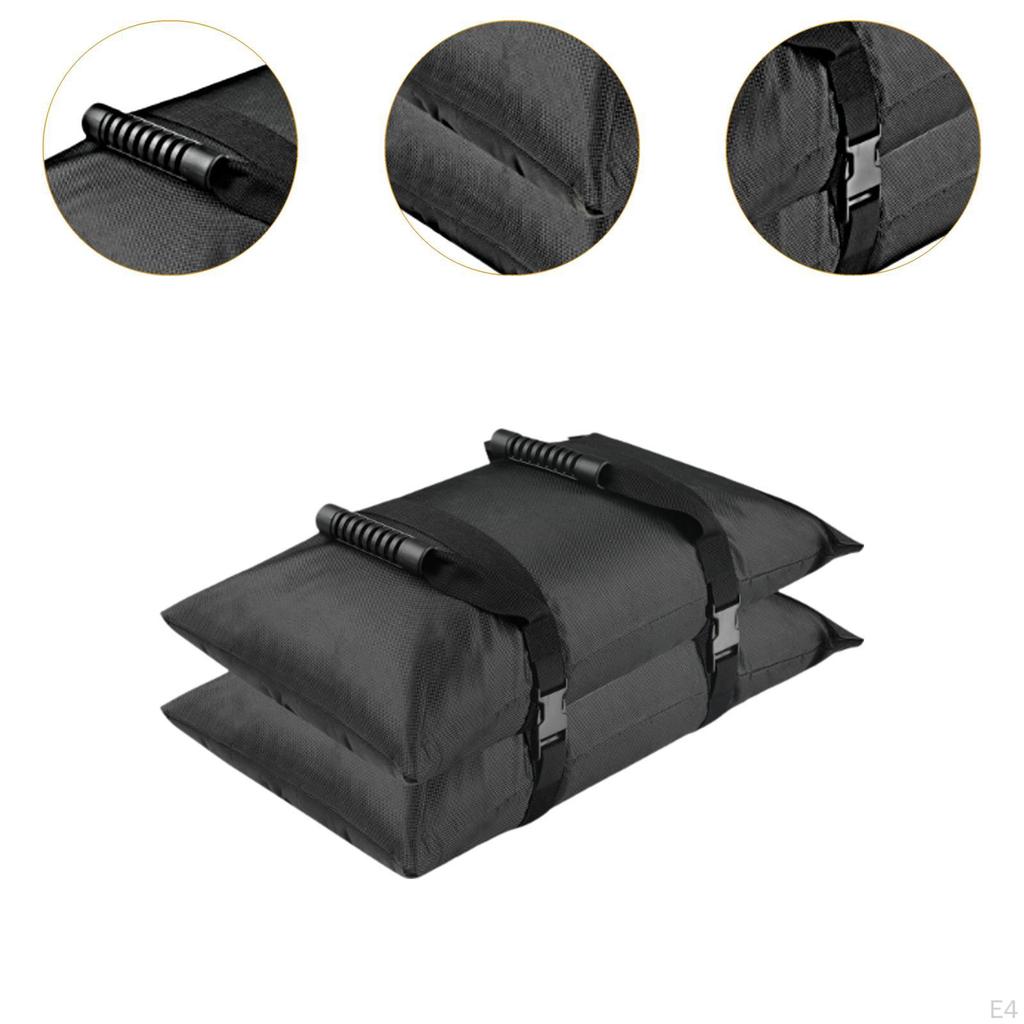 2 Pieces Umbrella Base Weight Sandbags Sand Bags with Handle for Backyard