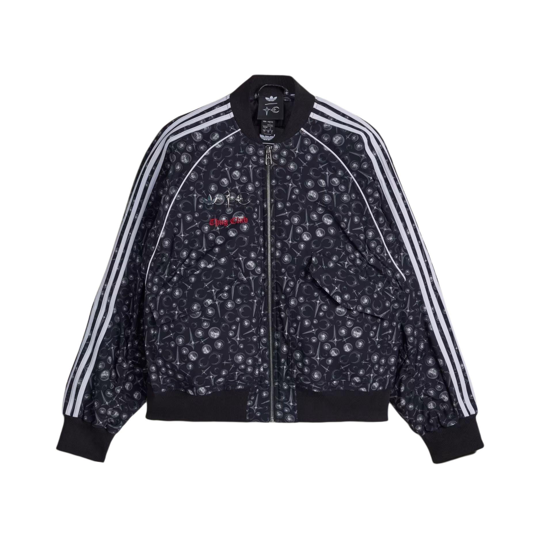 adidas x Thug Club Superstar Jacket Asia Sizing Black White Men s KF6915 S