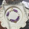 Natural Amethyst Bracelet Women'S Beads Beaded Blue Moonstone Cut Purple Crystal Bracelet Diy Jewelry