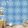Hippie wallpaper background blue, white and azure for living room and bedroom 50x1000