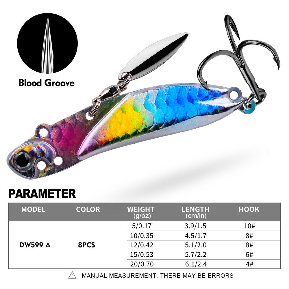 

Дальнобойная металлическая блесна для джиггинга - вращающаяся биомиметическая приманка для ловли судака в море. 20g