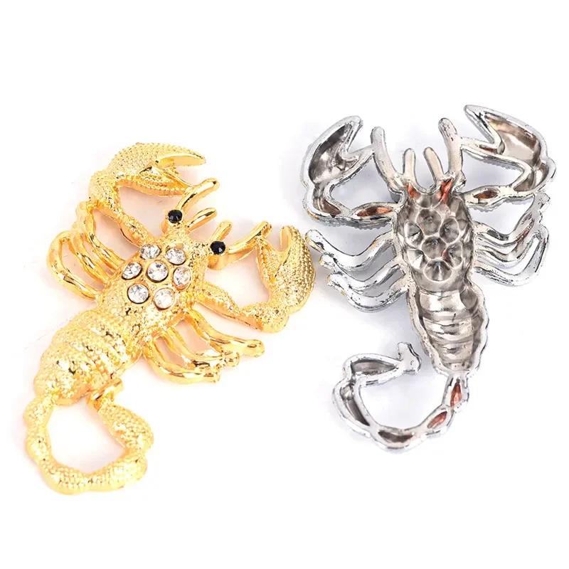 Funny 3D Scorpion Car Styling Sticker Cool Metal Emblem Decal Badge Stickers Silver/Gold