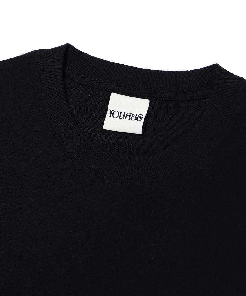 YOUHEE Youhee Small Logo T-Shirts Black