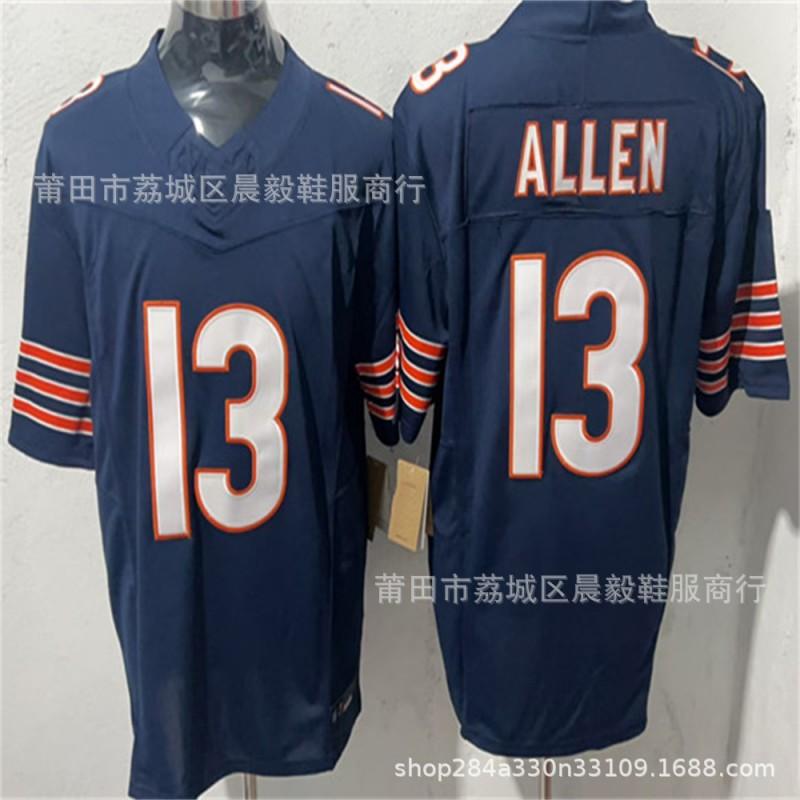 Chicago Bears NFL Style Embroidered Jersey Allen Williams 13 2 34 15 18 Men Women Unisex Cotton Blend Sports Fan Apparel