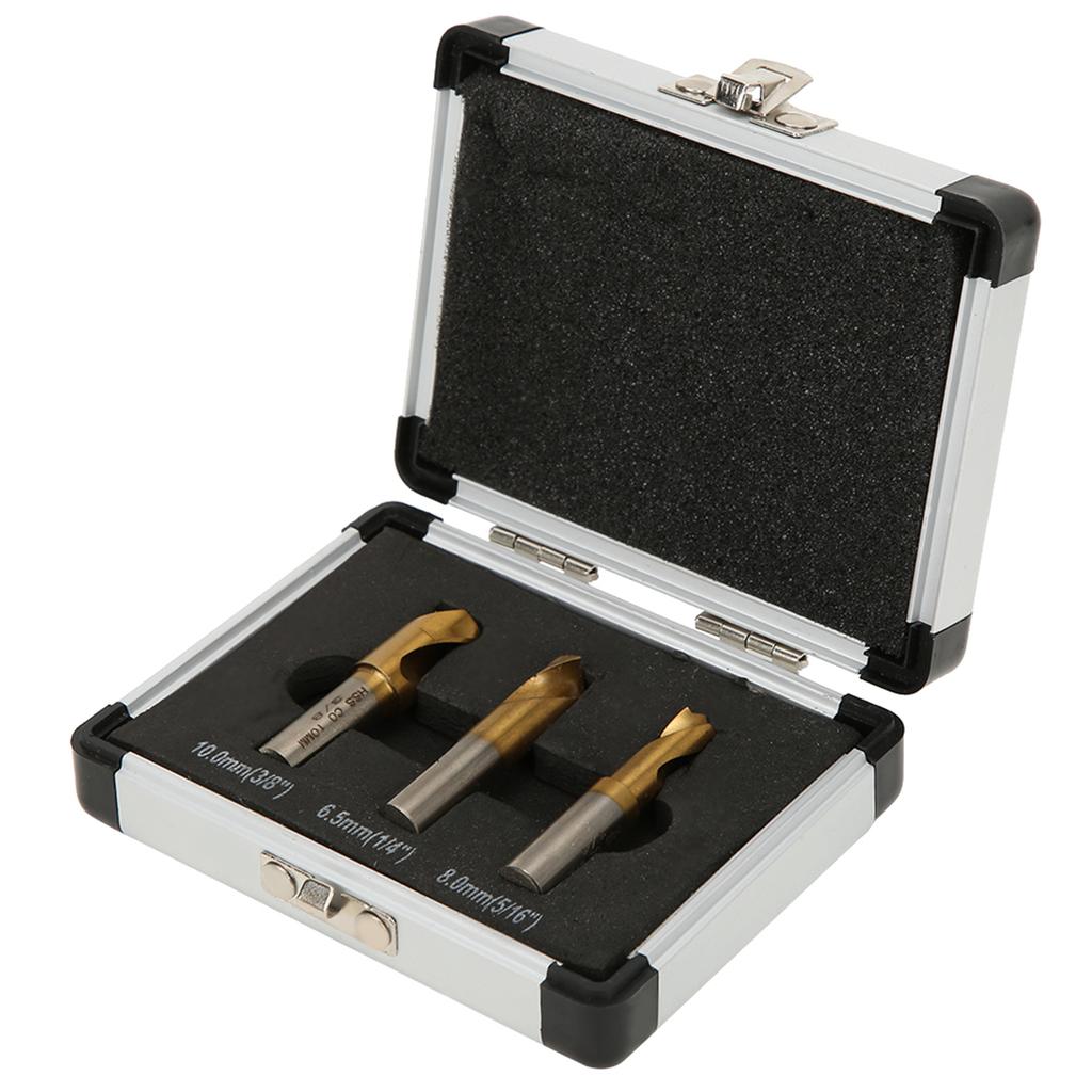 3Pcs HSS CO Cobalt Spot Weld Drill Bit Set Kit Weld Cutter Cutting  Accessories 14in 516in 38in