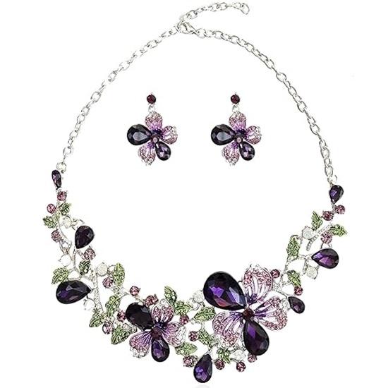 Ensemble de bijoux fantaisie pour femmes, collier ras du cou et boucles d'oreilles en pierres précieuses Kundan, bijoux traditionnels pour filles