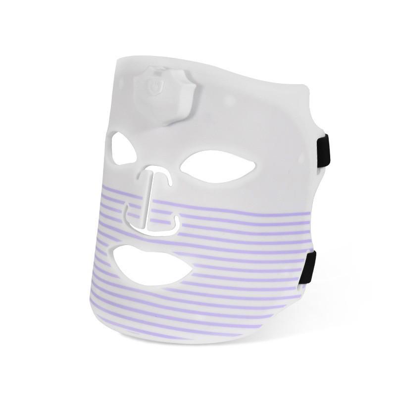 Adjustable LED Photorejuvenation Face Mask: Home Beauty Device with Silicone Panel