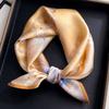 1116 new popular silk scarves, Korean versatile yarn scarves, silk small square scarves, star scarves, shawls, women's high-end sense