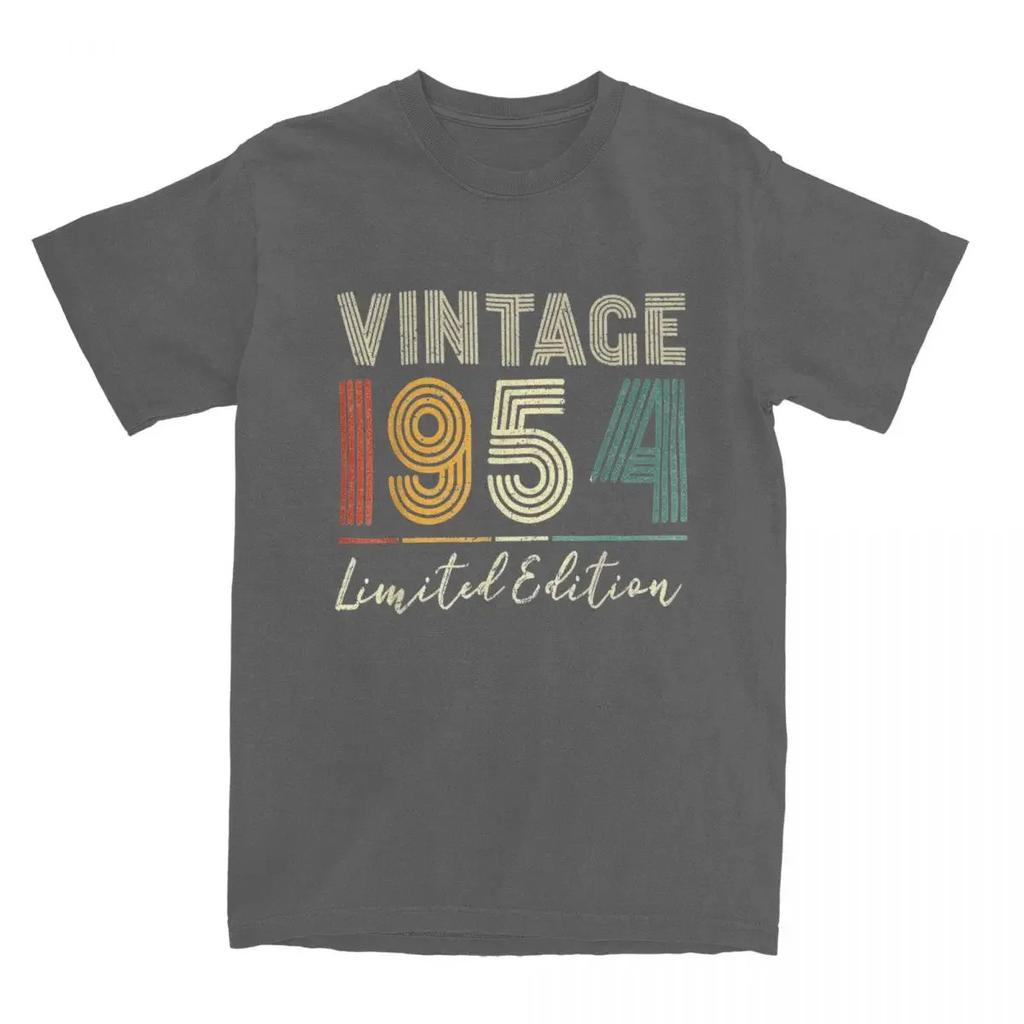 Men's T-Shirt 70 Years Old Gifts Vintage 1954 Casual Cotton Tees Short Sleeve 70th Birthday T Shirt Round Collar Clothing