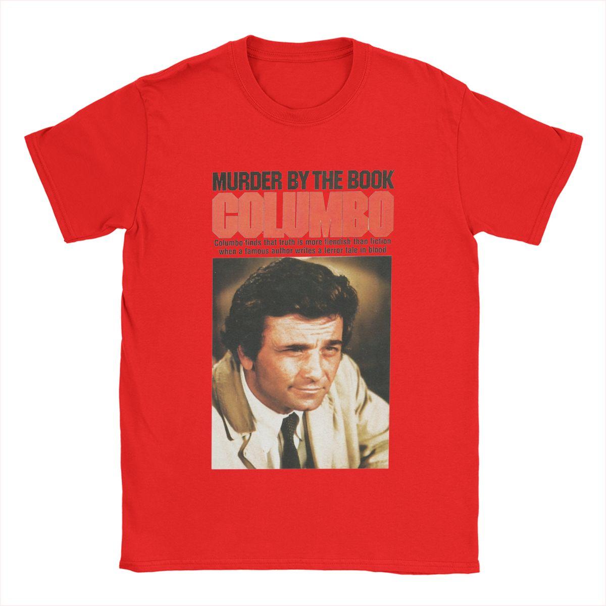 

Футболки Коломбо Мужские Хлопковые Повседневные Футболки С Круглым Вырезом Футболки С Коротким Рукавом Топы Уникальные XXL красный