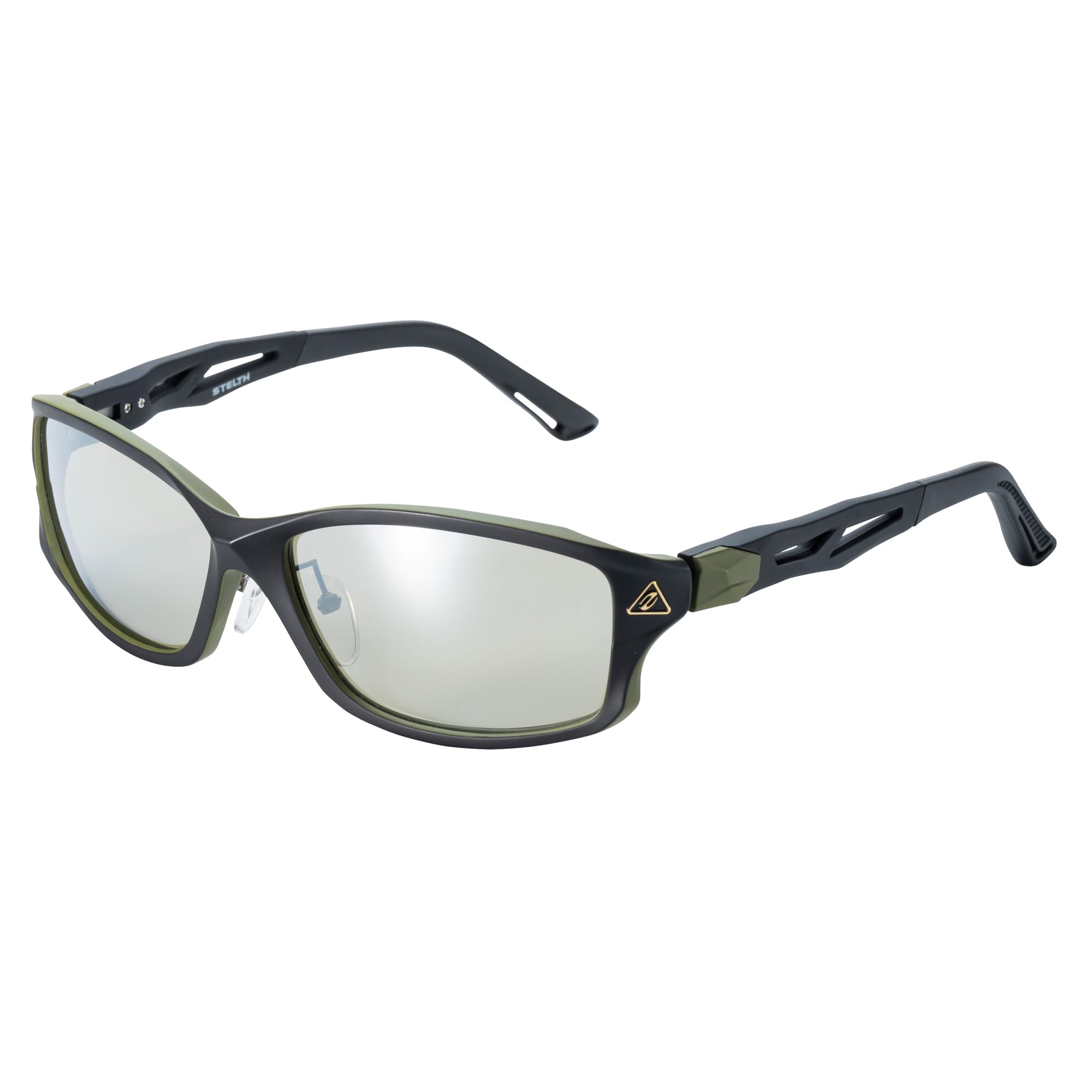 

Zeque Polarized Sunglasses STELTH Matte Black Khaki TRUEVIEW SILVER MIRROR F-1892 & SPORTS/