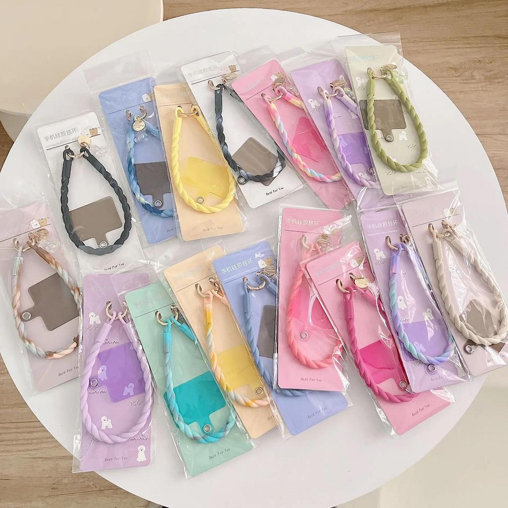 1pcs Luminous Bear Phone DYM Straps Lanyard Cute Pendant Silicone Stylish Strap Long Sport Lanyards for iPhone Mobile Phone