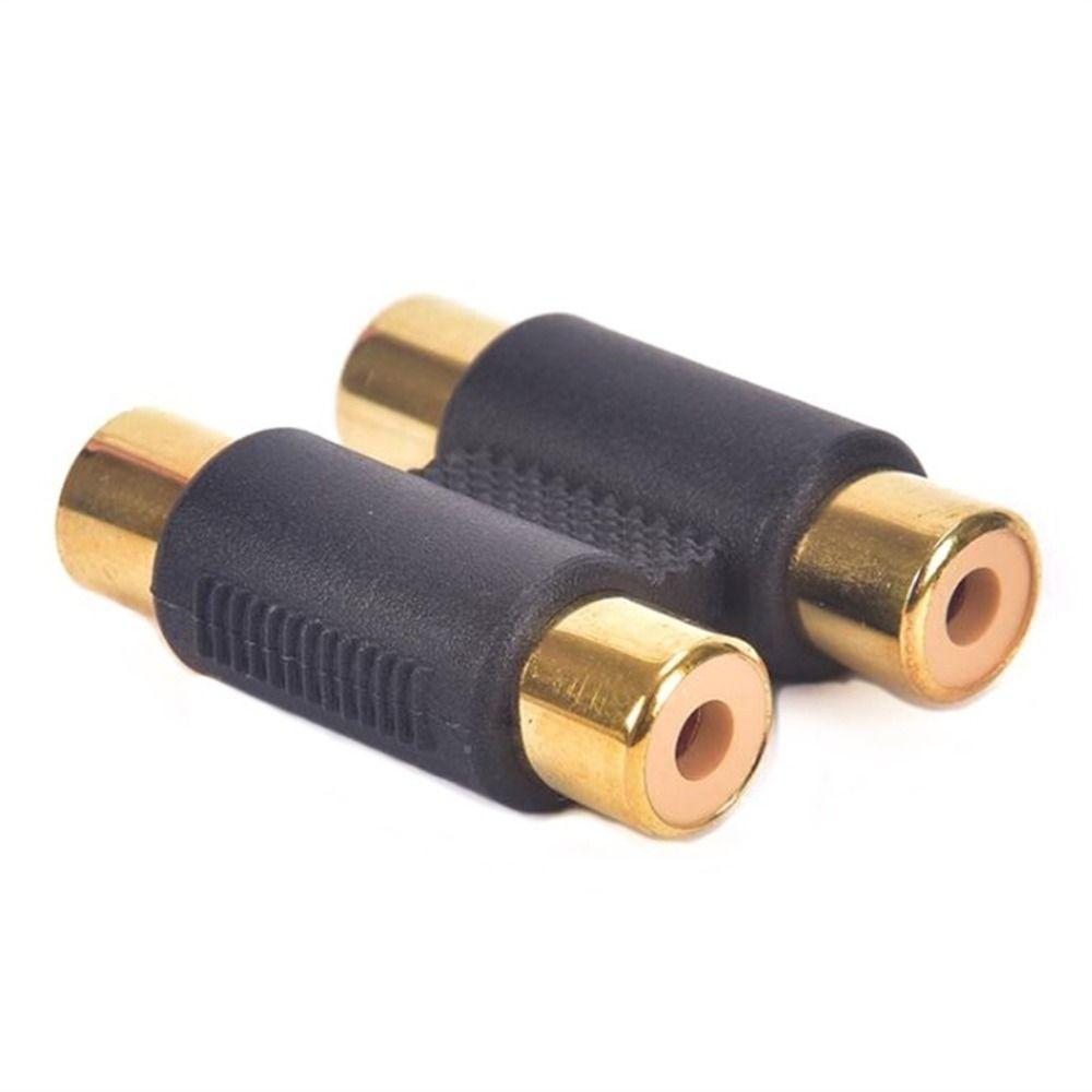 RCA Straight Dual 2 Head Phono Coupler AV Female Adapter RCA Phono Twin Coupler