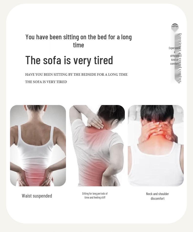 Comfortable Reading Pillow with Lumbar & Neck Support for Dorms, Bay Window, or Bed.