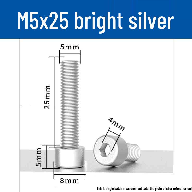 Śruby z łbem walcowym z gniazdem sześciokątnym z anodowanego aluminium M5 - Lekkie, Trwałe, Odporne na zużycie