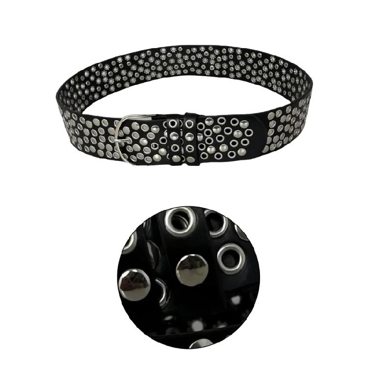 Full Rivet Studded Belt Classical Designs Corset Belt for Punk Lover Great for Various Waist Size Streetwear Accessory