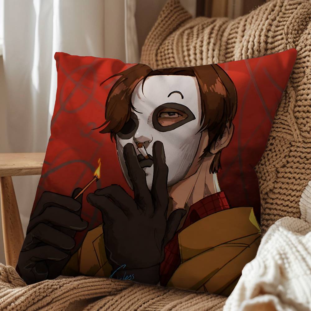 Operator MH Marble Hornets Pillow Case Pillow Case Living Room Sofa Cushion Cover Suitable For Home Bedroom Room Decoration