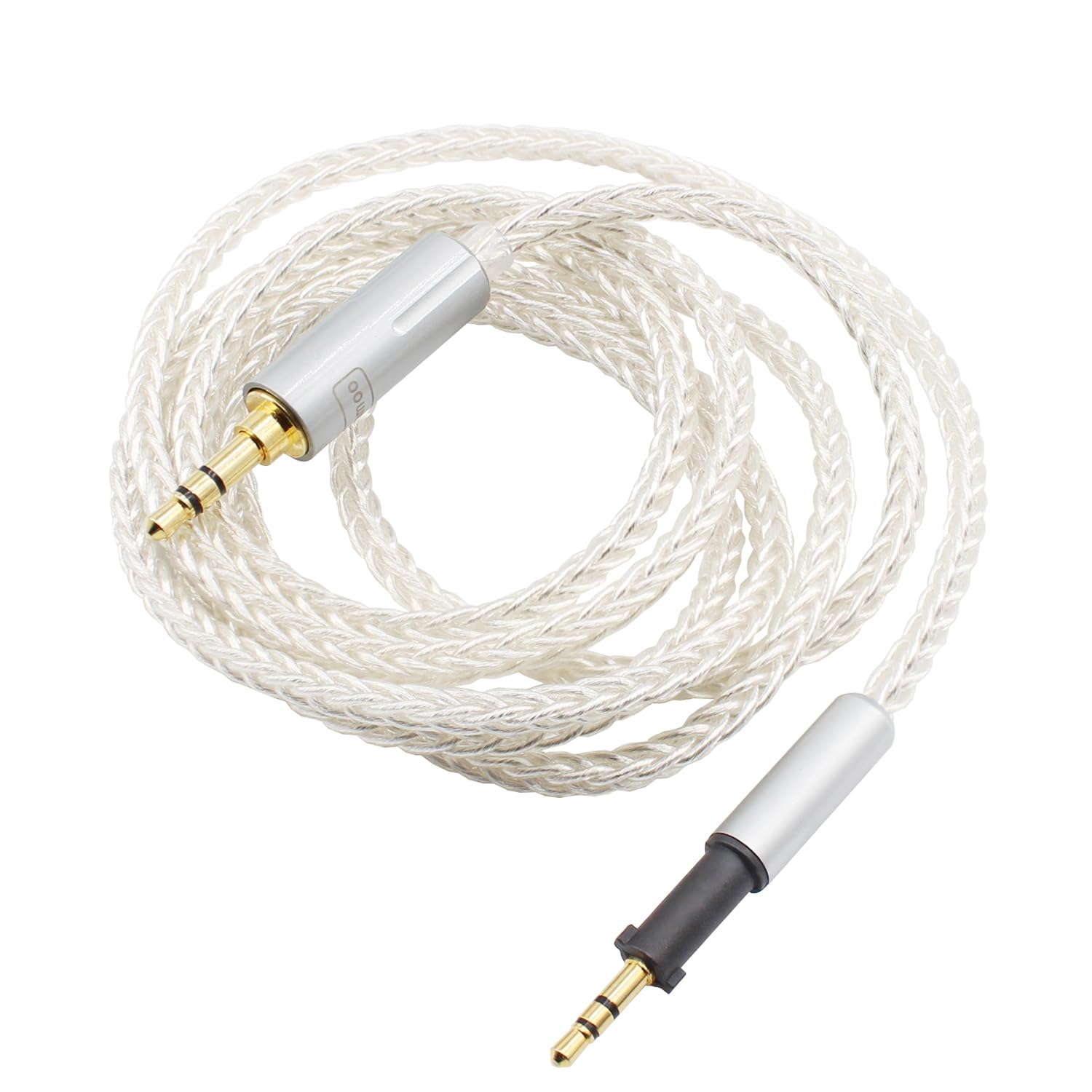 

Youkamoo Replacement Audio Upgrade Cable Compatible with AKG K450, K451, K452, Q460, and K480 Headphones, Silver-Plated Copper Cable, 3.5mm, 1.22m