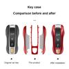 Solid Color ABS For Porsche Panamera Macan 718 Taycan 911 Cayman Boxster 971 Remote Smart Car Key Case Cover Car Accessories