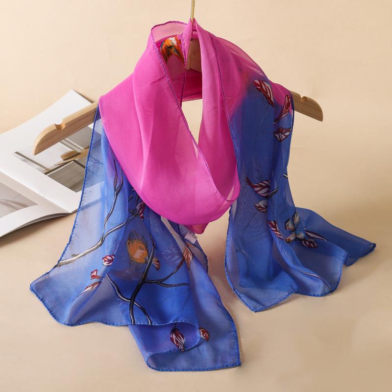 Summer Scarf for Women Versatile Scarf Sun Protection Decorative Scarves Fashion Lady Elegant Chiffon Scarf  Shawl