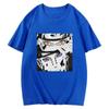 Japanese Anime Naruto Uchiha Itachi Printed T-shirt, Cotton Short Sleeve Unisex Fashion Street Couple Tops