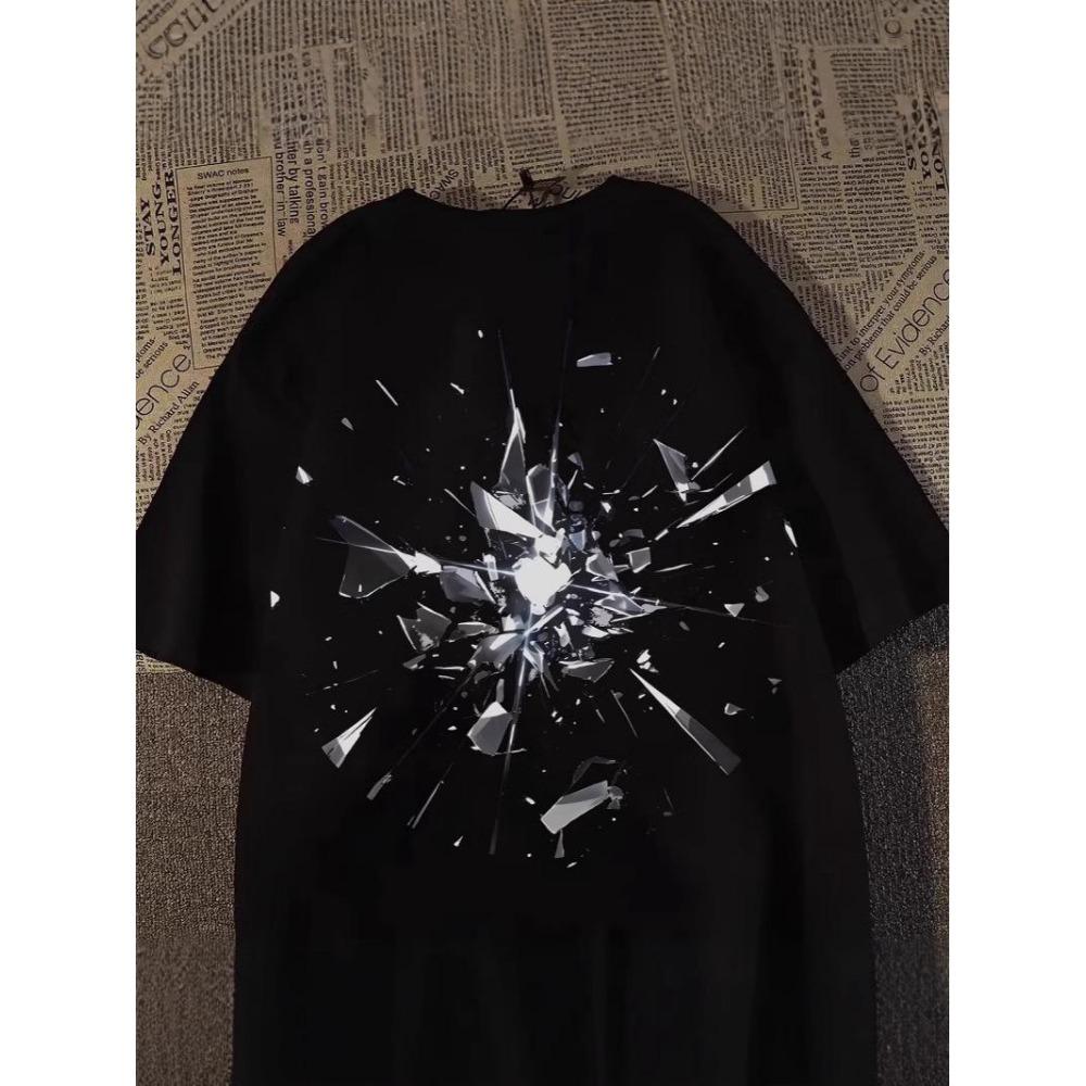 

Нейтральное искусство Европейская и американская футболка с коротким рукавом - Летняя уличная одежда Повседневная универсальная 6XL