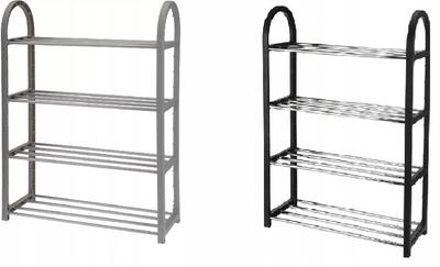 Shoe Shelf 65x50x19 Cm, Metal, Narrow, 4-level