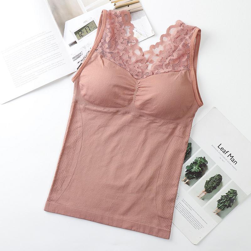 

Термобелье больших размеров майка термобелье женское зимняя одежда теплый топ нижнее белье терморубашка майка интимное XL дубильная кора