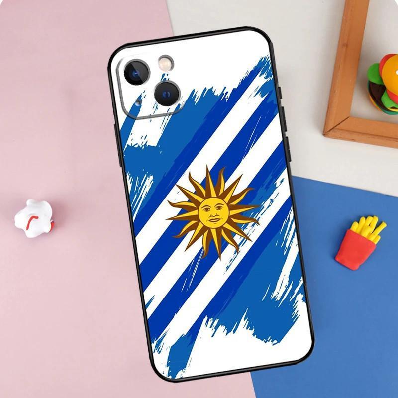 Applicable To Apple Iphone13Promax Mobile Phone Case Uruguay Flag Mobile Phone Case, Painted And Anti-Drop Huawei