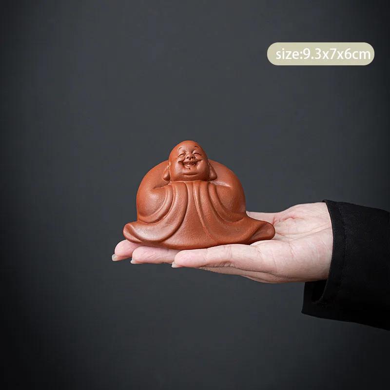 

Creative Purple Clay Tea Pet Handmade Sculpture Crafts Chinese Tea Set Character Decoration Accessories