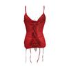 Ladies Sexy  Lingerie Plus Size  Bow Tie Mesh Nightdress Underwear Set