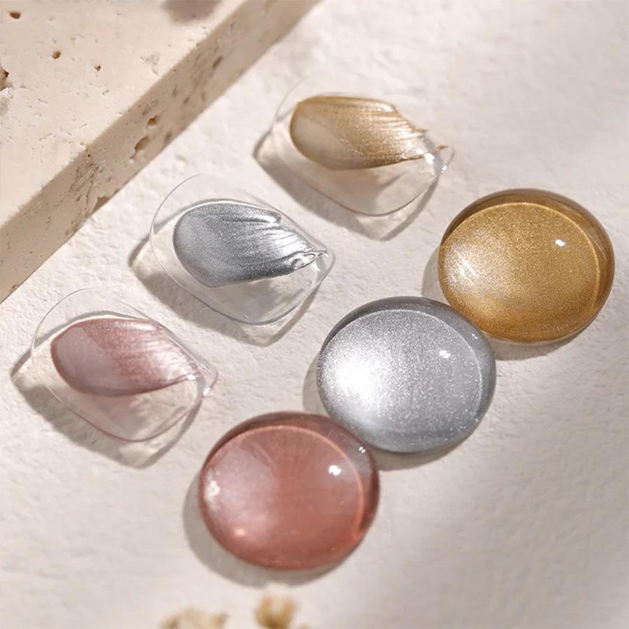 5ML Nail Art Liner Gel - High Density Metallic Paint Striper Brush for Detail Drawing Curing Gel for Nail Artists Design