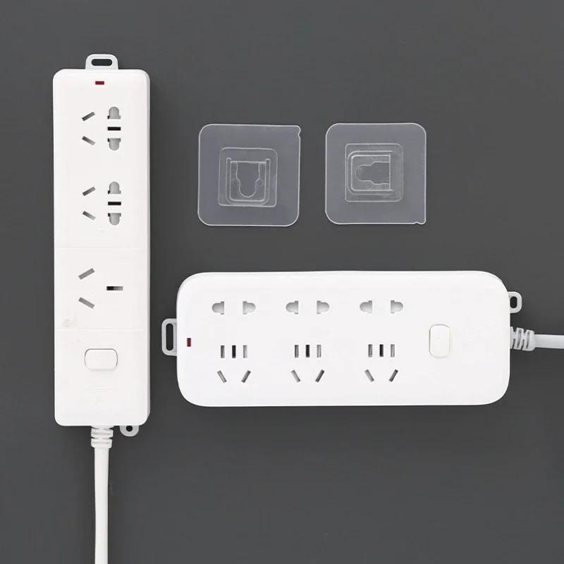 10 Pairs Double-Sided Adhesive Wall Hooks Transparent Hooks Bedroom Kitchen Multi-purpose Organizer Holders