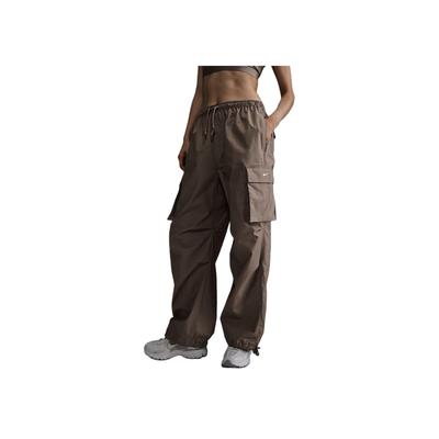 Solid Color Lace-Up Loose Cargo Pants Women Bottoms Mink-Brown IB1059-214