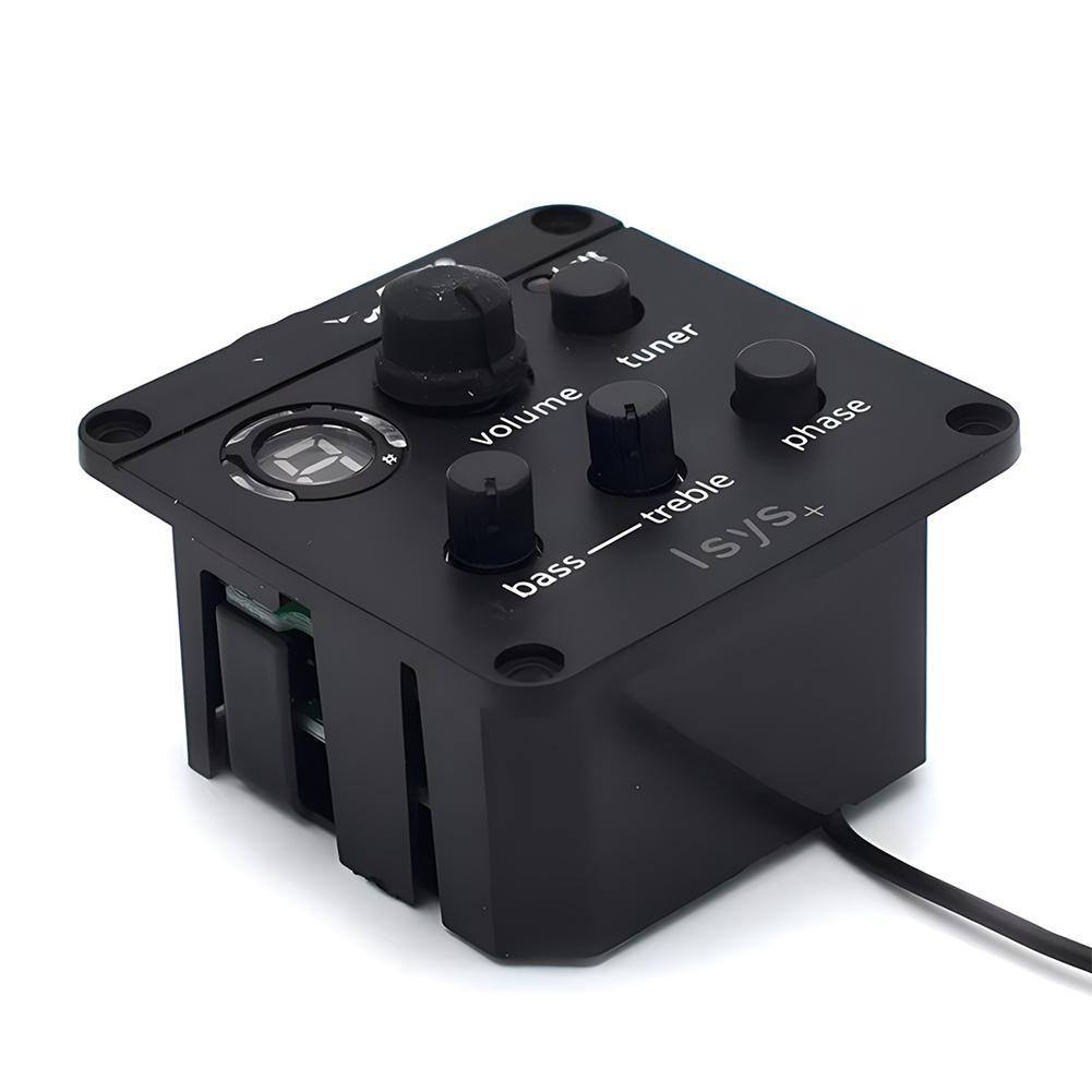 Acoustic Guitar Pickup Acoustic Guitar Preamp Classic Acoustic Guitar EQ Tuner Piezo Pickup Mic Blend Preamp for Fishman ISYS+