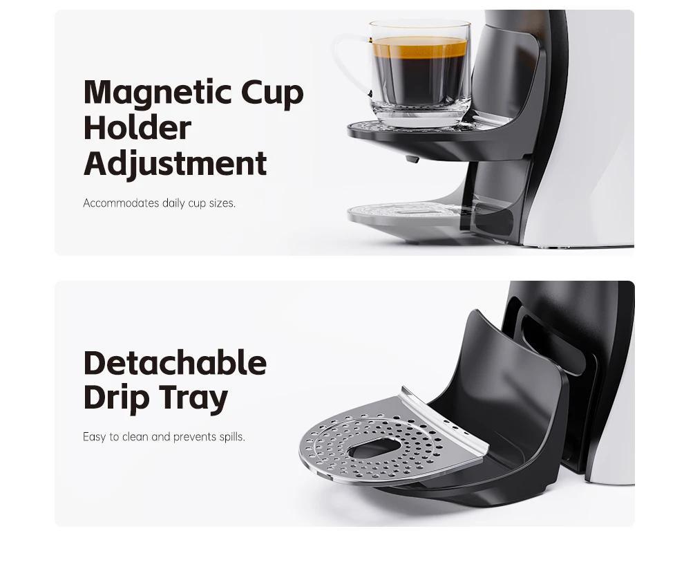 HiBREW Multifunctional 3 In 1 Multiple Capsule Coffee Maker Full Automatic With Hot & Cold Mode 19Bar