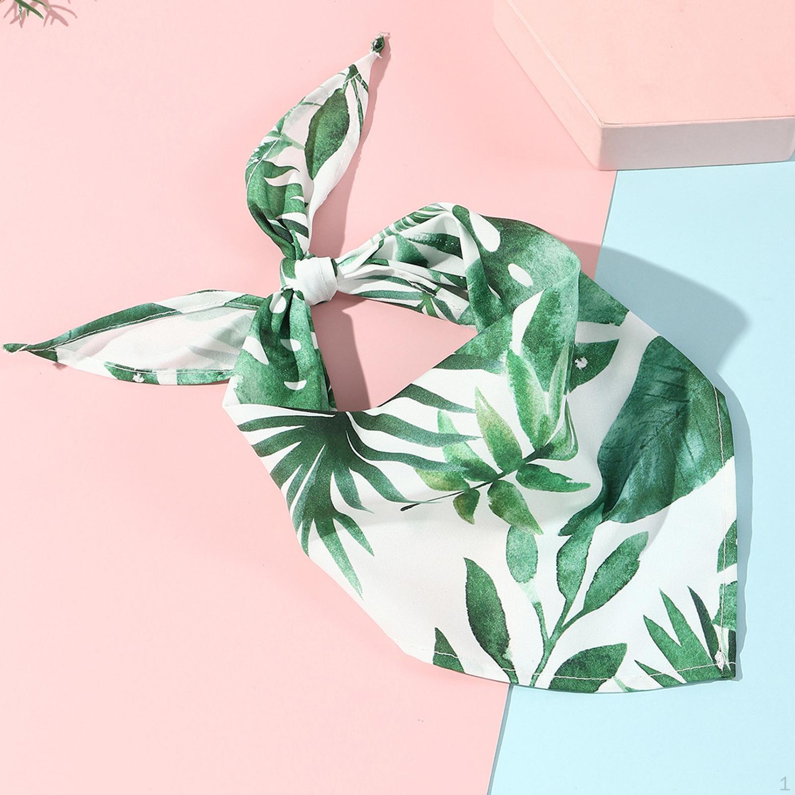 

Собачий бандана-слюнявчик Дышащий Летний Костюм Аксессуары Украшение Моющийся Щенок Платок Праздник Green