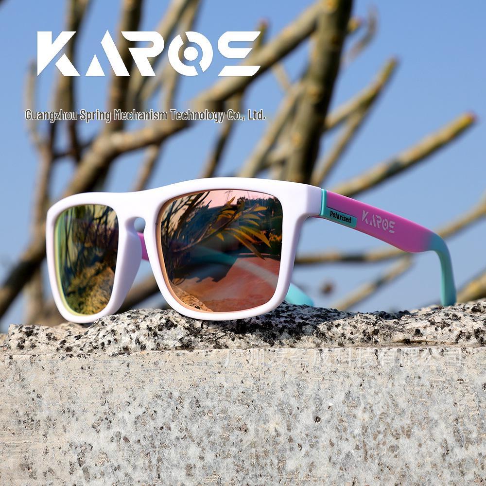 Óculos de Sol Esportivos Polarizados KAROS - Proteção Solar para Pesca, Ciclismo, Corrida, Atividades ao Ar Livre e Montanhismo