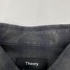 Theory 25Stainless Steel 02-5108001 Gray Wool Irving Check Shirt tops M Grey Black CheckUsed