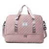Lightweight Diamond Patterned Bag Large Capacity Travel Luggage Portable Suitable Short Long Distance Travel Fitness Storage Bag