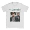 Unisex TShirts Timothee Chalamet Vintage Pure Cotton Tee Shirt Short Sleeve T Shirts Round Neck Clothing Unique