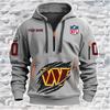 Frühling Herbst Herren Kapuzenpullover Reißverschluss Multi Pocket Besticktes Abzeichen Kapuzenpullover Sport und Freizeit Sweatshirt Kapuzenpullover & Sweatshirts (Herren)