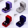 Velvet Engagement Wedding Earring Ring Pendant Jewelry Display Box Gift Case