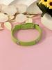 PU Leer Honden Halsband met Roestvrij Staal Bot Accent voor Kleine en Middelgrote Honden - Leash Compatibel