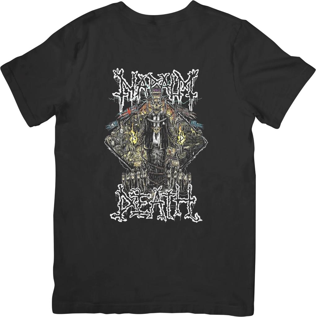 Napalm Death Music Unisex Fit for Men & Women Quality Cotton T-Shirt Black