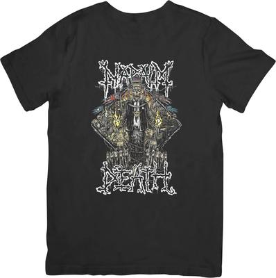 Napalm Death Musik Unisex Passform für Männer & Frauen Qualitäts-Baumwoll-T-Shirt Schwarz