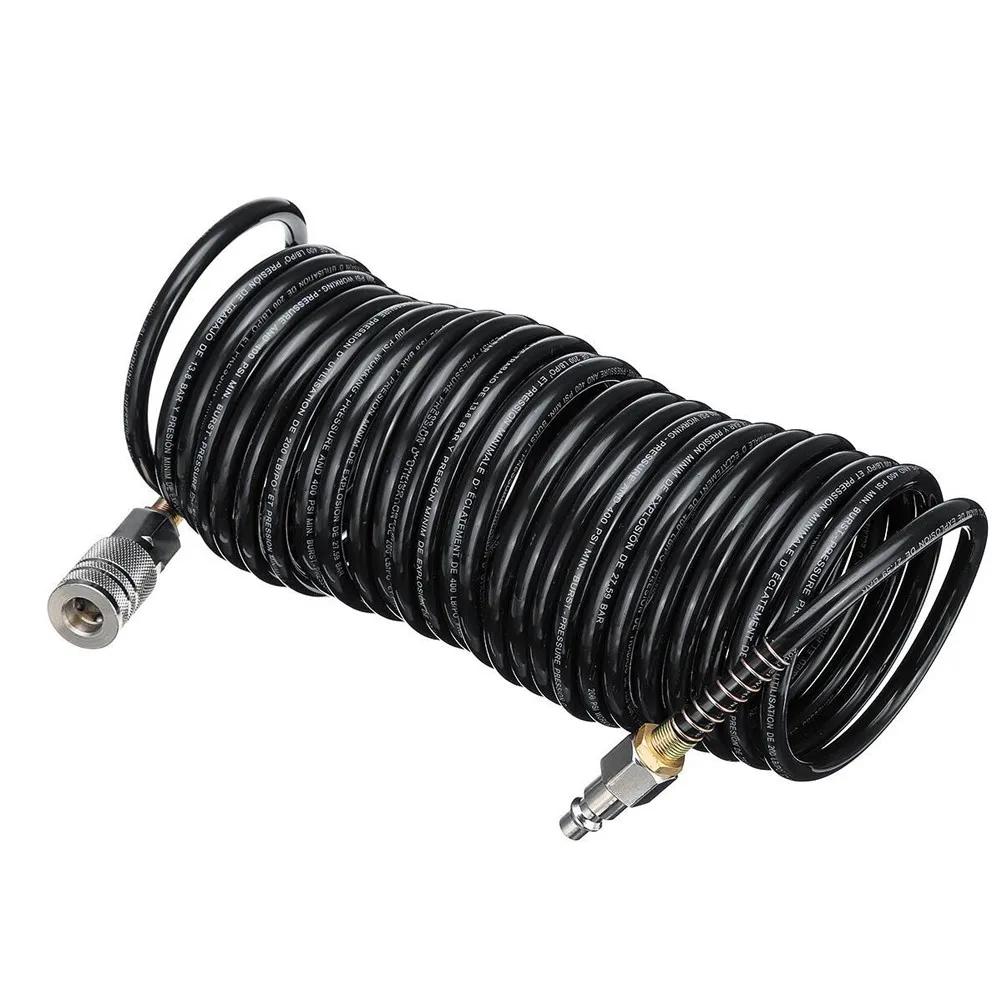 Air Compressor Hose Quick Coupler 1/4" NPT Pneumatic Adapter Quick Coupler Inflating Coil  Air Hose Compressor Replacement Part