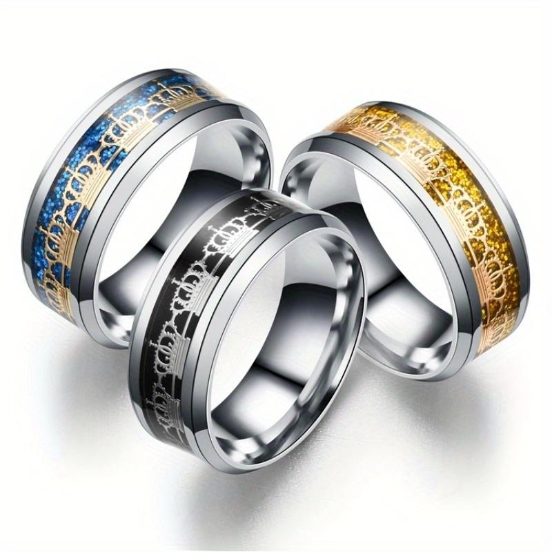 1Pc Fashionable and Trendy Accessories, Original Titanium Steel Rings, Suitable for Both Men and Women